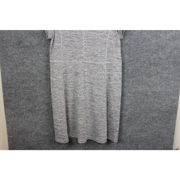 T by Talbots Women's XL Dress Gray Midi Causal Weekend Wear - Picture 3 of 9